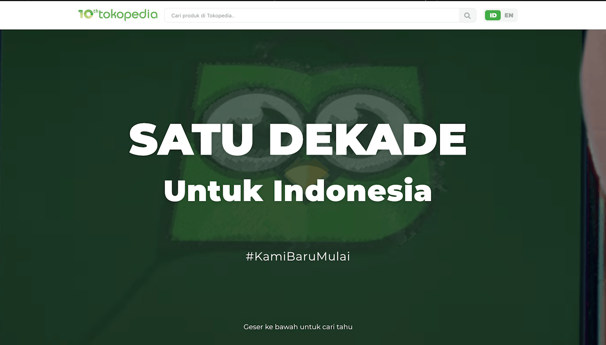 Cover Lesson Learned from Building Tokopedia Anniversary Microsite